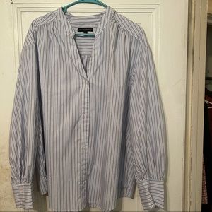 Banana Republic Blue & White Stripped tunic top